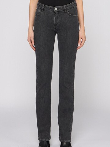 Trussardi - Slimfit Vaquero en gris: frente