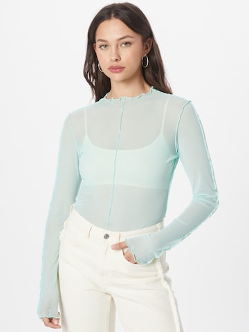 Monki Shirt in Groen: voorkant