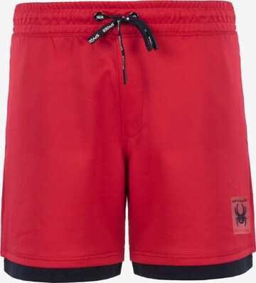 Pantaloni sport de la Spyder pe roșu: față