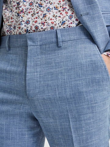 Coupe slim Pantalon à plis 'Oasis' SELECTED en bleu