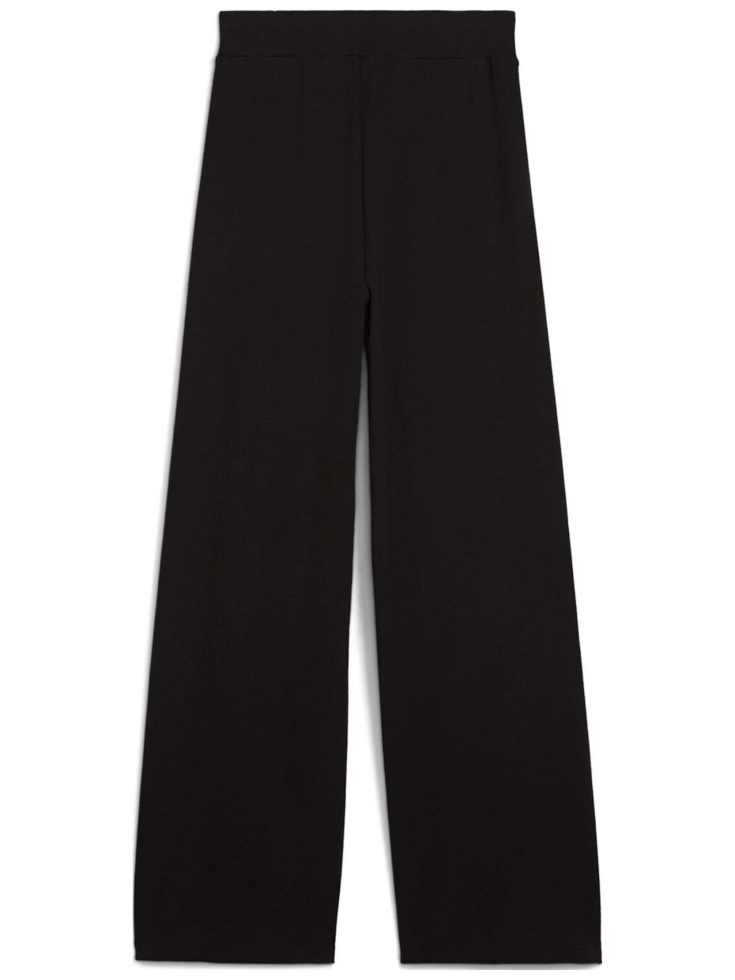 PUMA - regular Pantalón deportivo 'Puma Ess Small No. 1 Logo High-waist Straight' en negro