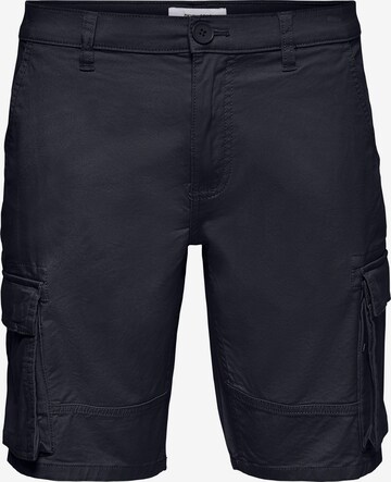 Only & Sons Regular Shorts 'Cam Stage' in Schwarz: predná strana