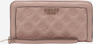 GUESS Wallet 'ABEY' in Pink: front