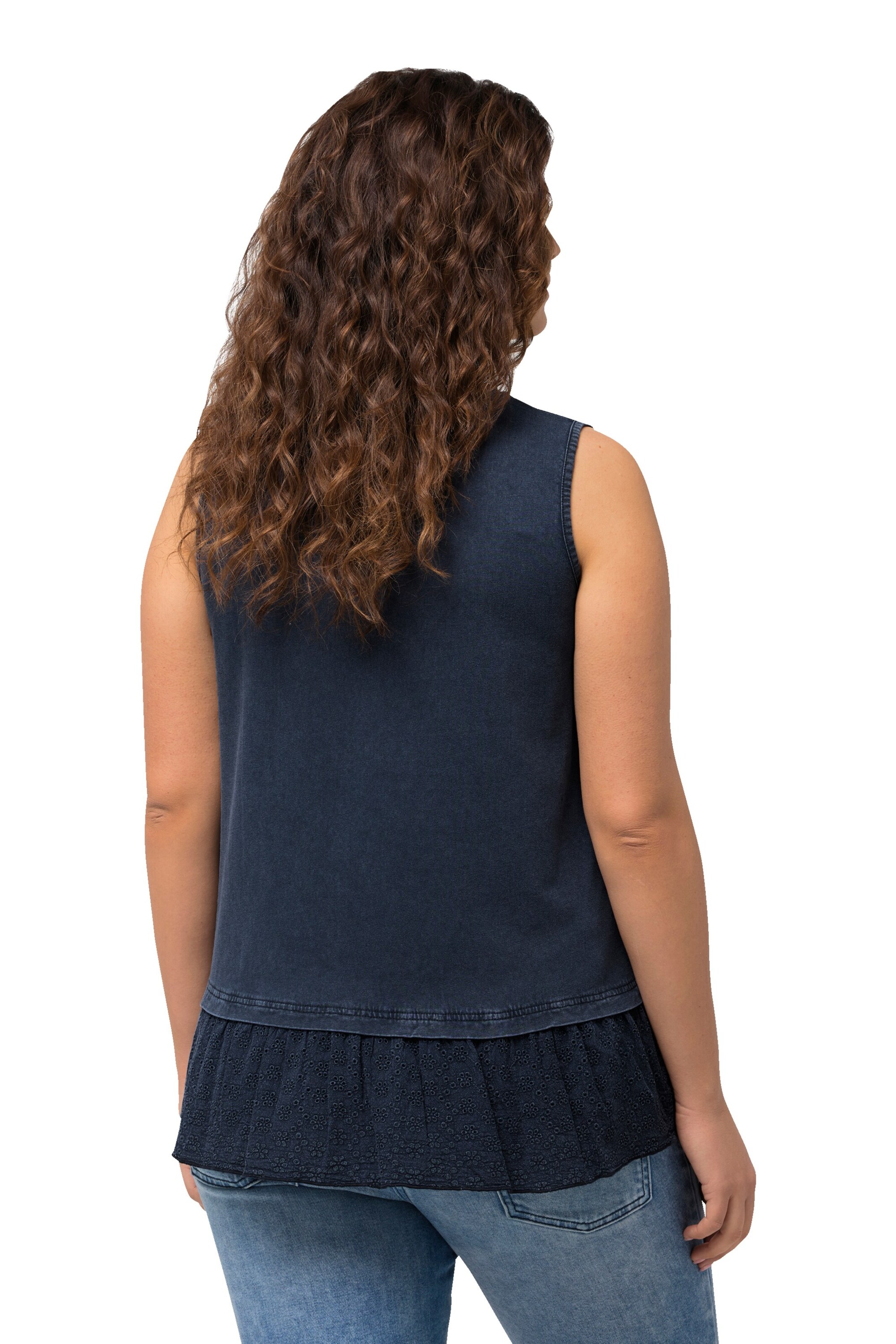 Ulla Popken Gebreide top in Blauw