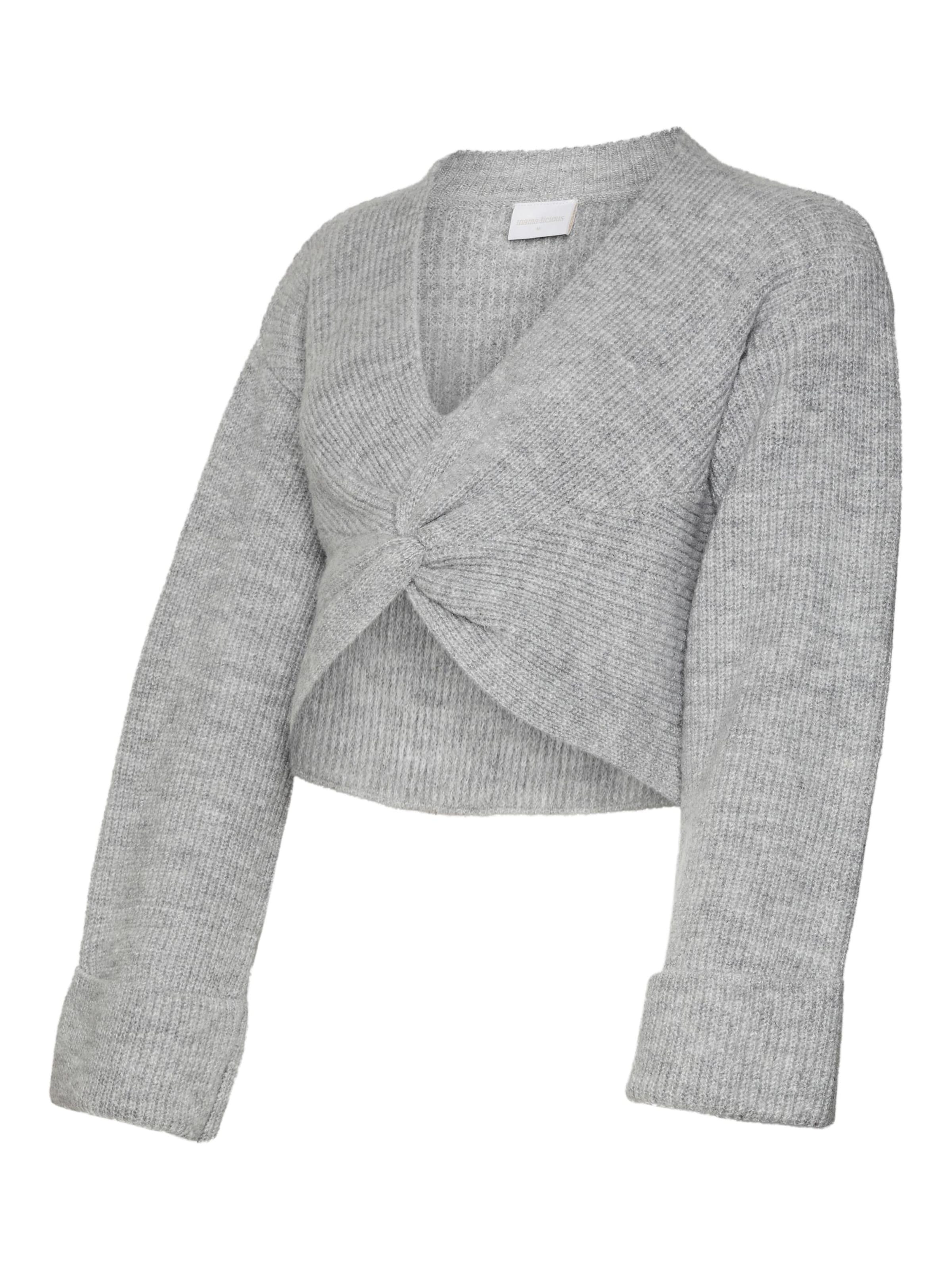 MAMALICIOUS - Jersey 'Svala' en gris: frente