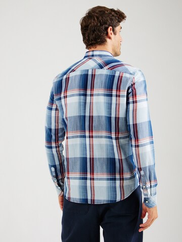 GARCIA Regular fit Button Up Shirt in Blue