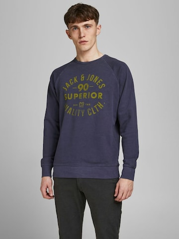 Coupe regular Sweat-shirt JACK & JONES en bleu : devant