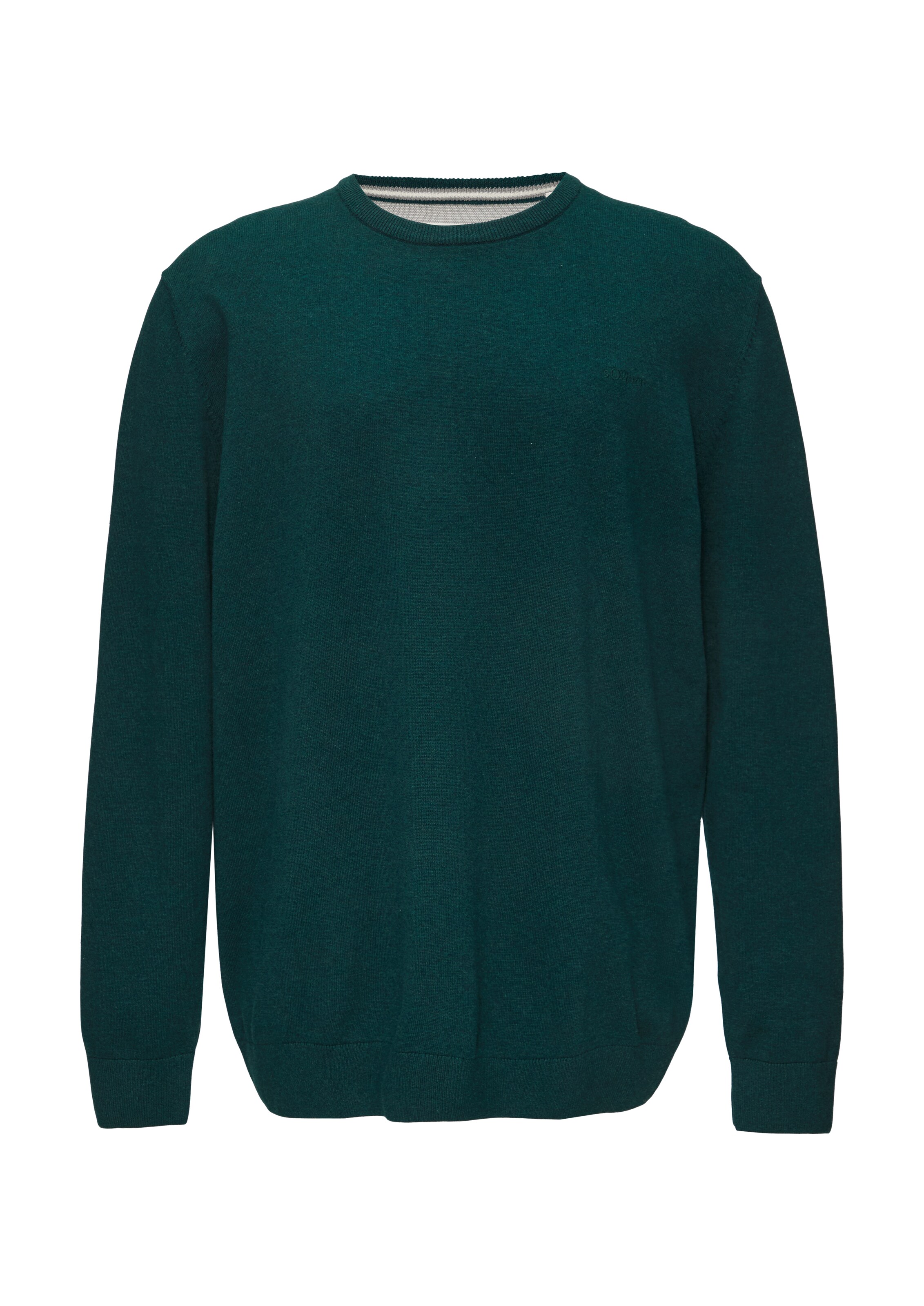 s.Oliver Men Big Sizes Pullover in Grün: Vorderseite