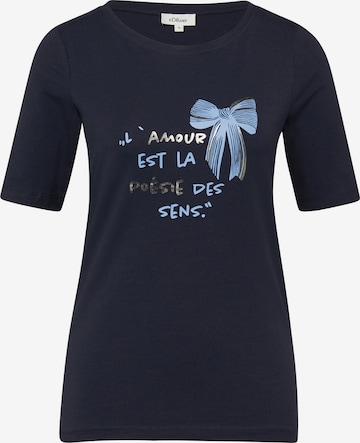 Tricou de la s.Oliver pe albastru: față