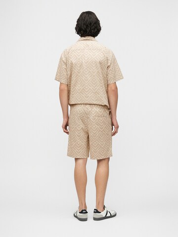 JACK & JONES Regular fit Button Up Shirt 'JJMILO' in Grey