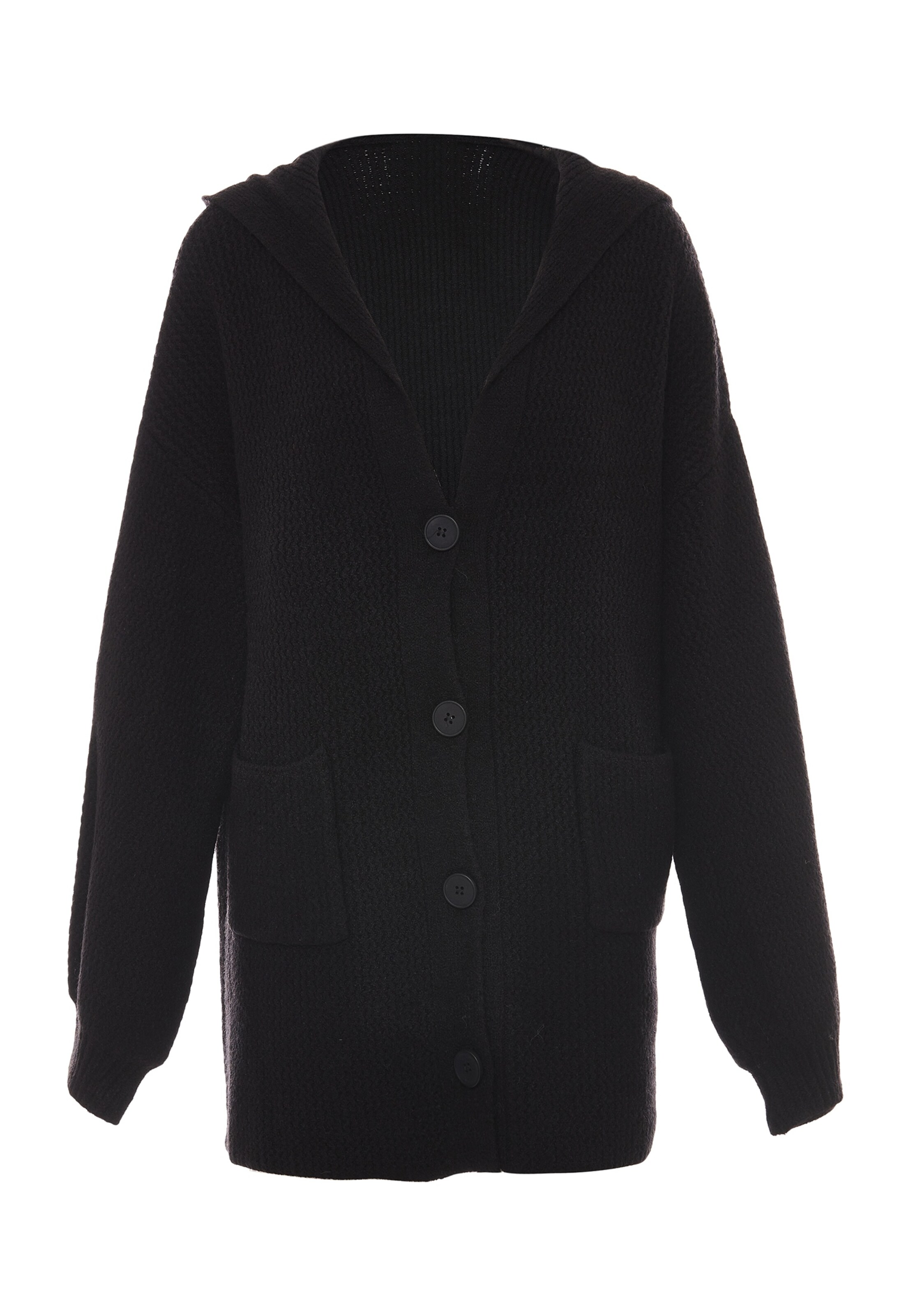 Tanuna - Casaco de malha em preto: frente