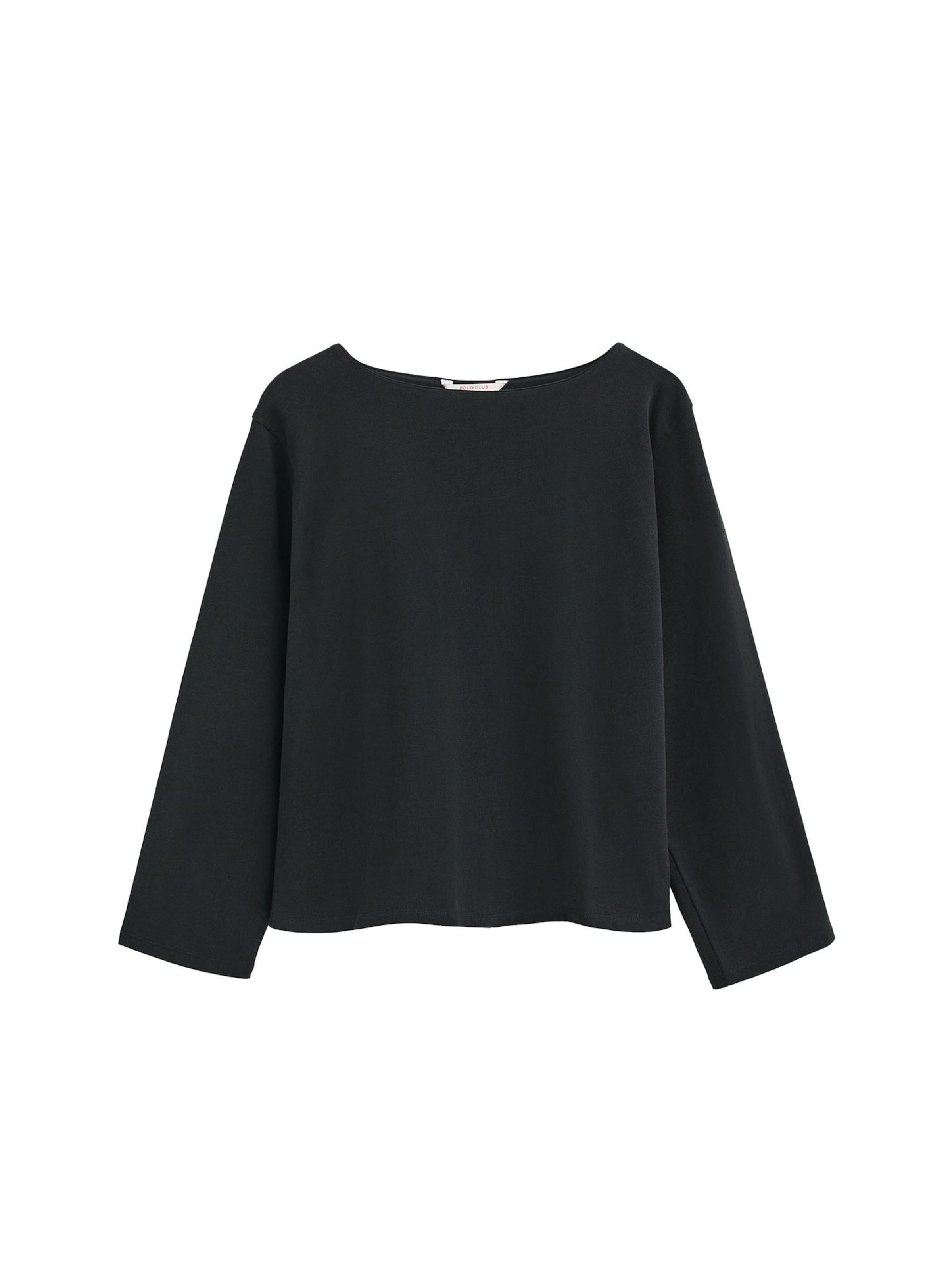 Polo Club Shirt 'MIRA' in Schwarz: Vorderseite