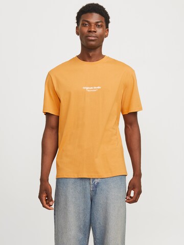 JACK & JONES Shirt 'JORVesterbro' in Geel: voorkant