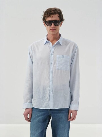 Giesto - Regular Fit Camisa em azul: frente