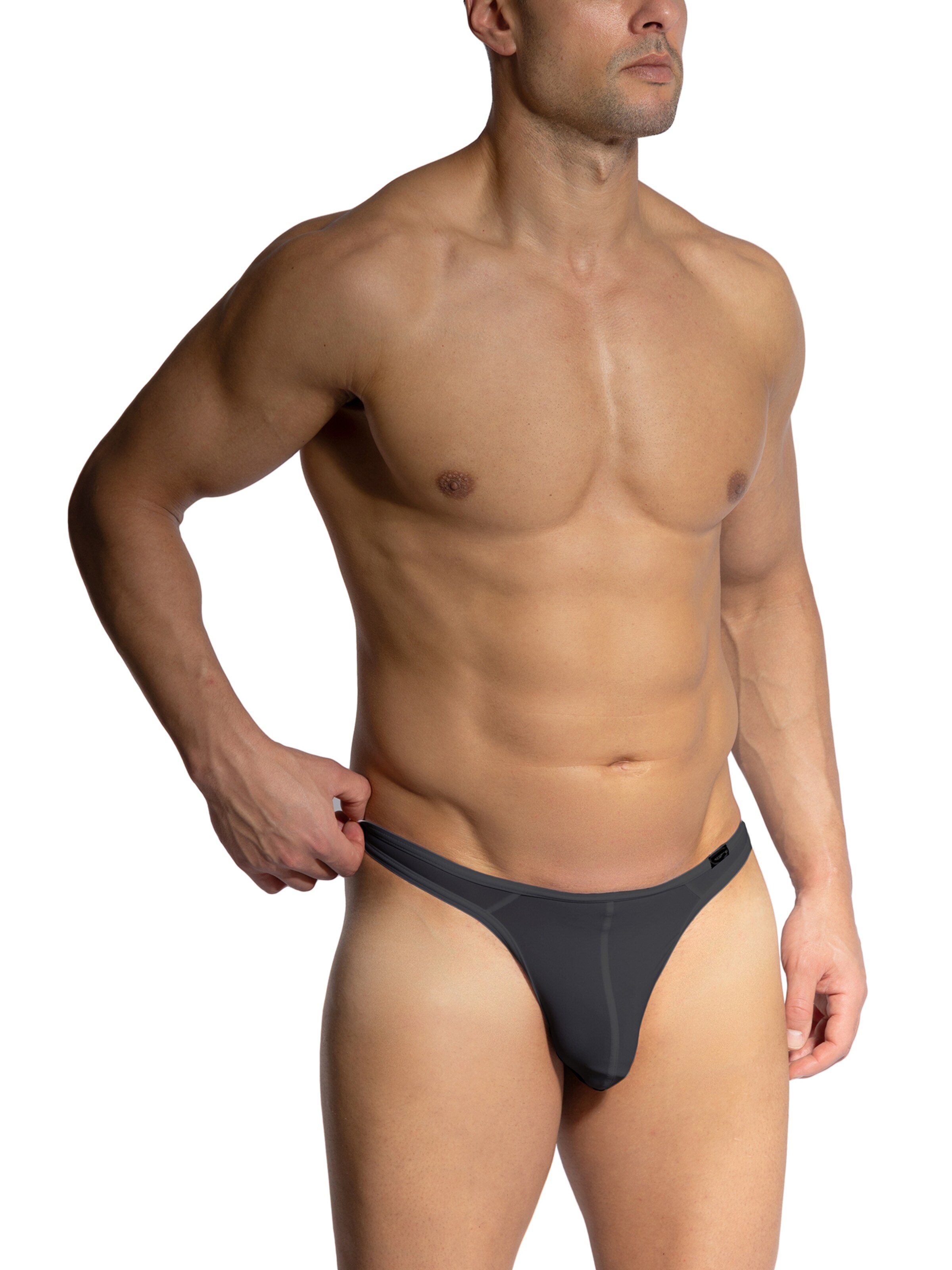 Olaf Benz String ' RED2455 Ministring ' in Grau: Vorderseite