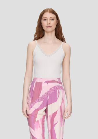 QS Top in Beige: Vorderseite