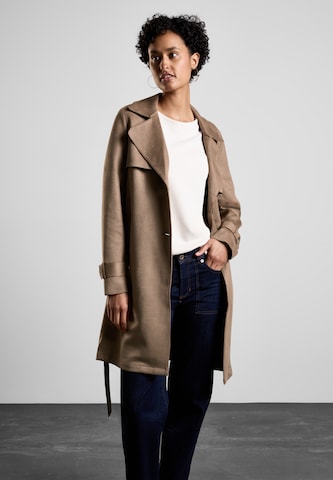 STREET ONE Between-Seasons Coat in Beige: front