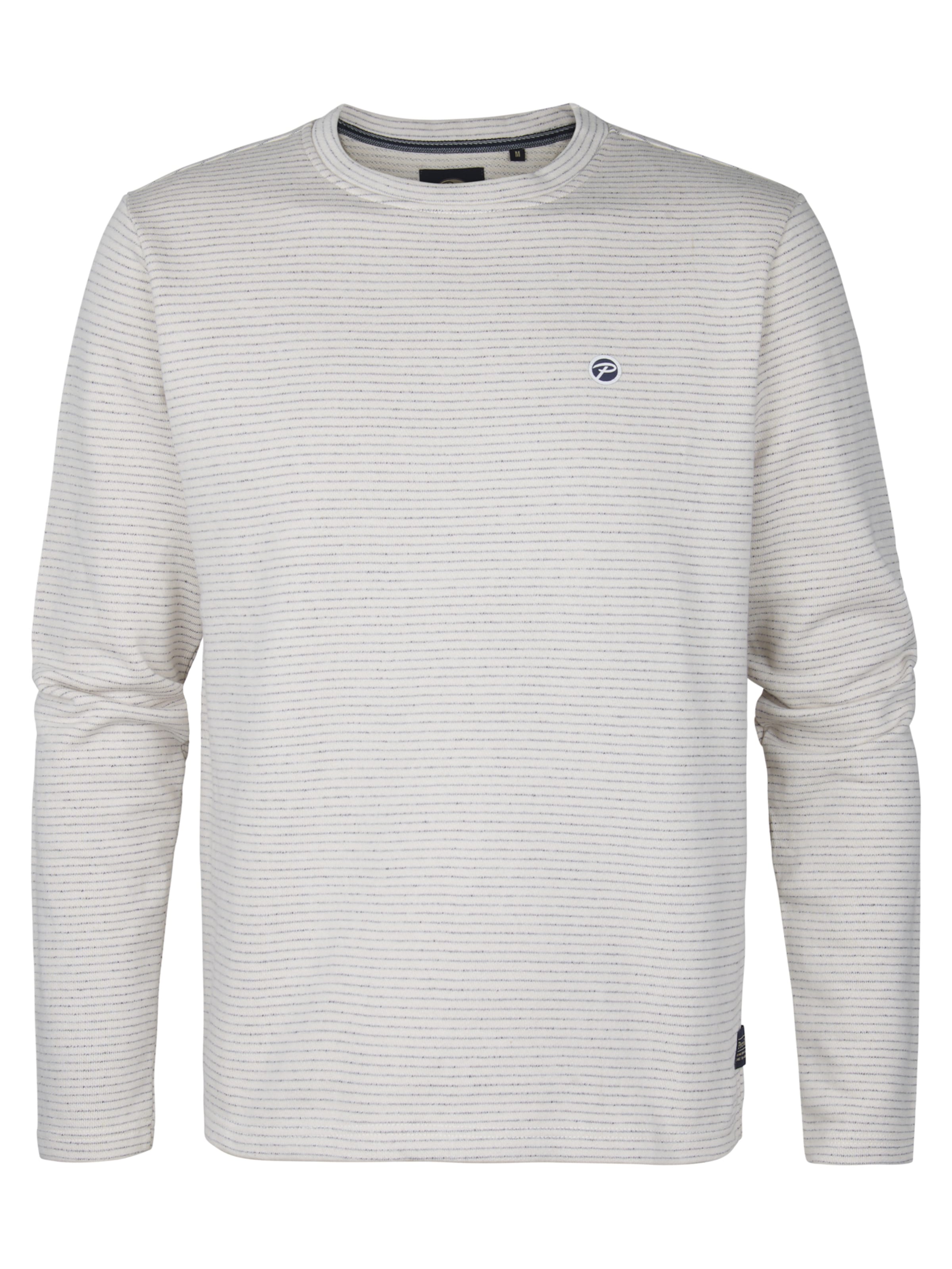Petrol Industries - Sweatshirt 'Bluewave' em branco: frente
