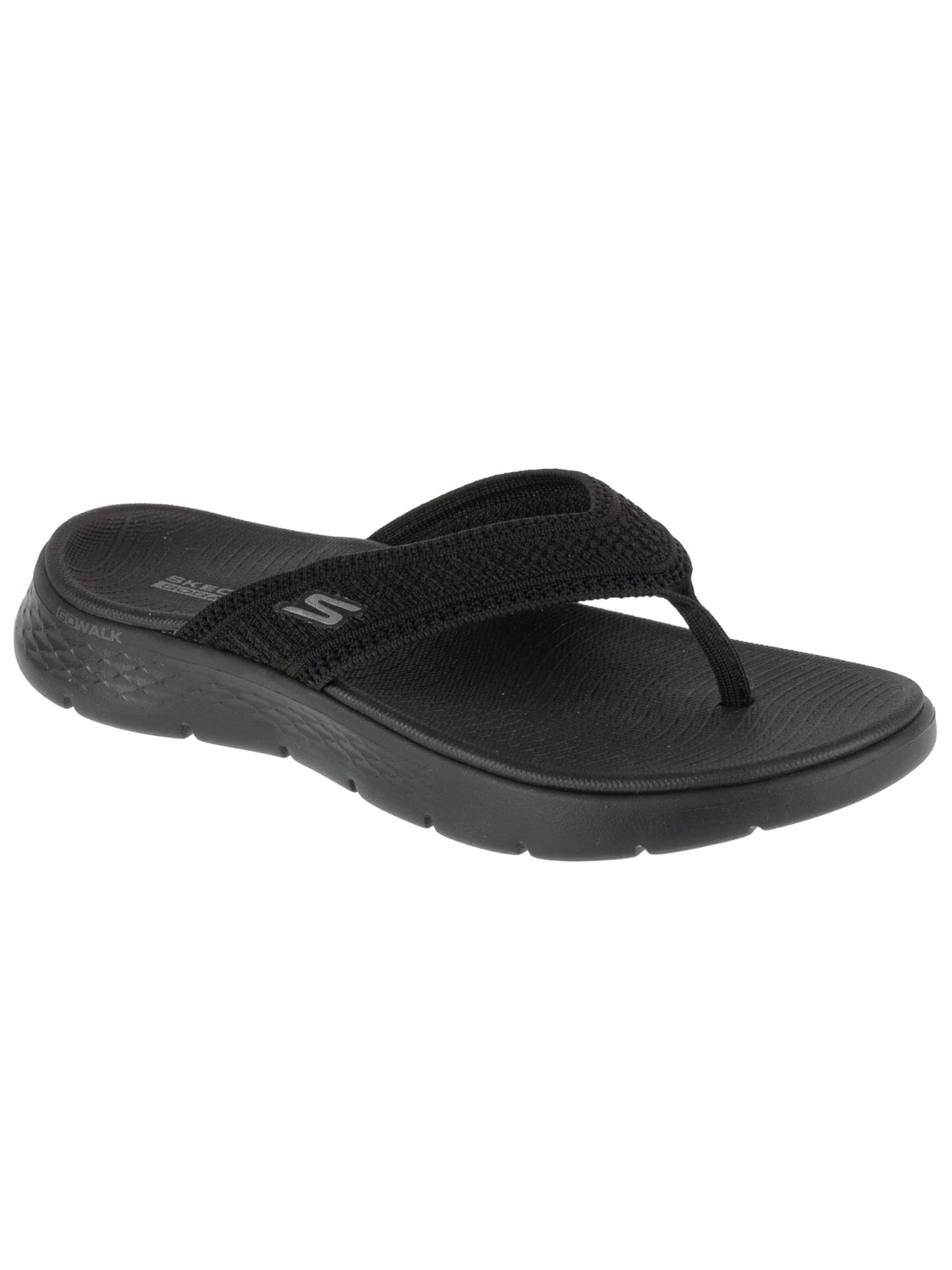 SKECHERS Teenslipper 'Skechers Go Walk Flex Sandal - Holly' in Zwart: voorkant