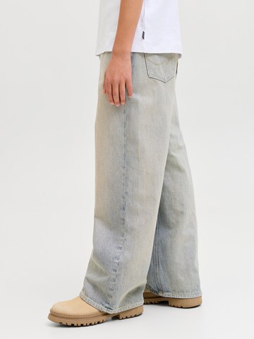 Jack & Jones Junior Wide Leg Jeans 'JJIDAVE JJORIGINAL' i blå