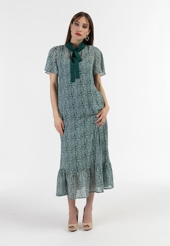 Robe faina en vert : devant