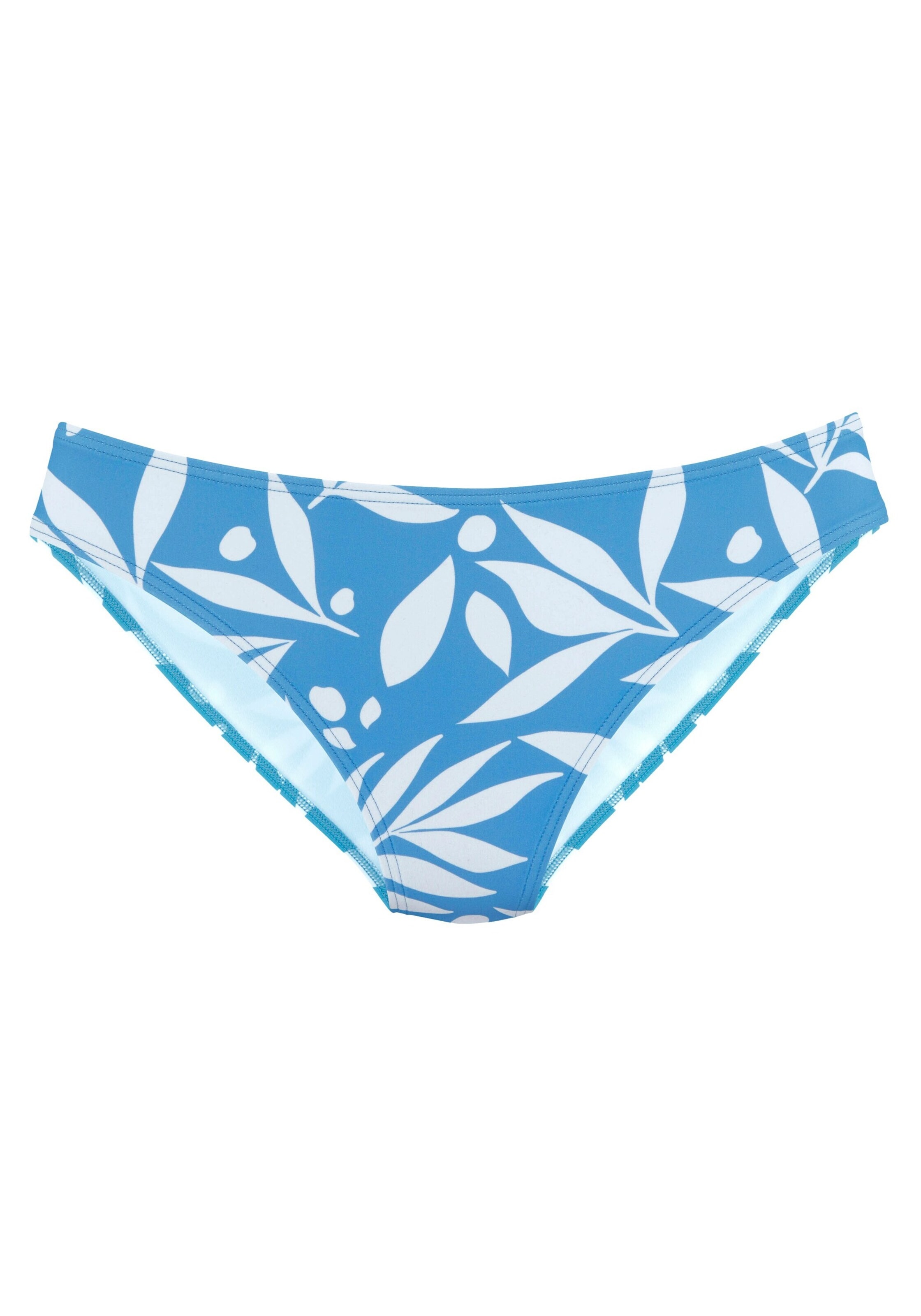 LASCANA ACTIVE Athletic Bikini Bottoms in Blue: front