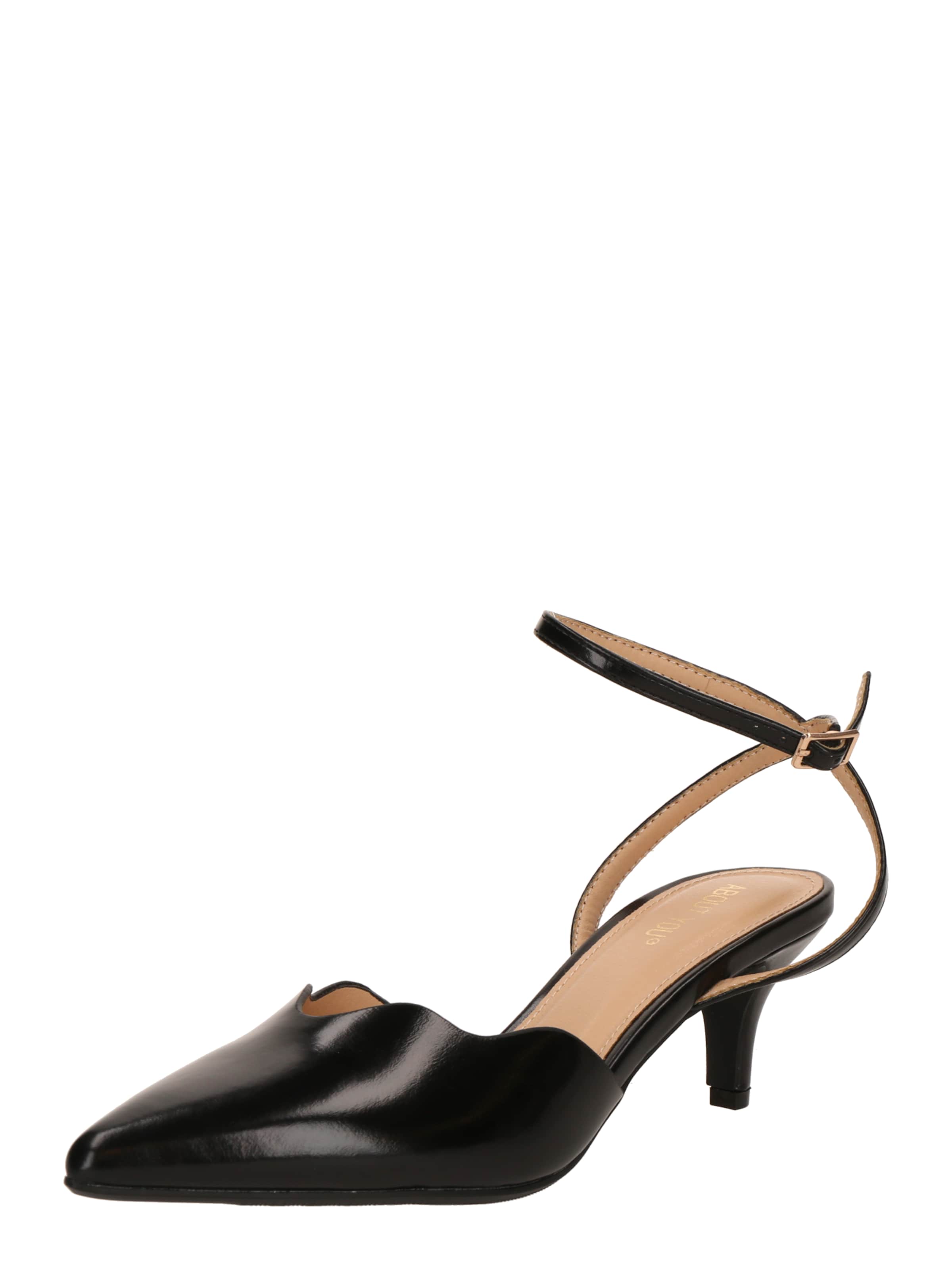 ABOUT YOU - Zapatos con plataforma 'Adele' en negro: frente