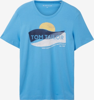 T-Shirt TOM TAILOR en bleu : devant