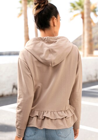 BENCH Kapuzensweatshirt in Beige