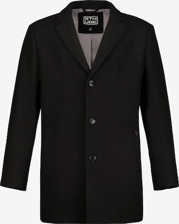 STHUGE Between-Seasons Coat in Black: front