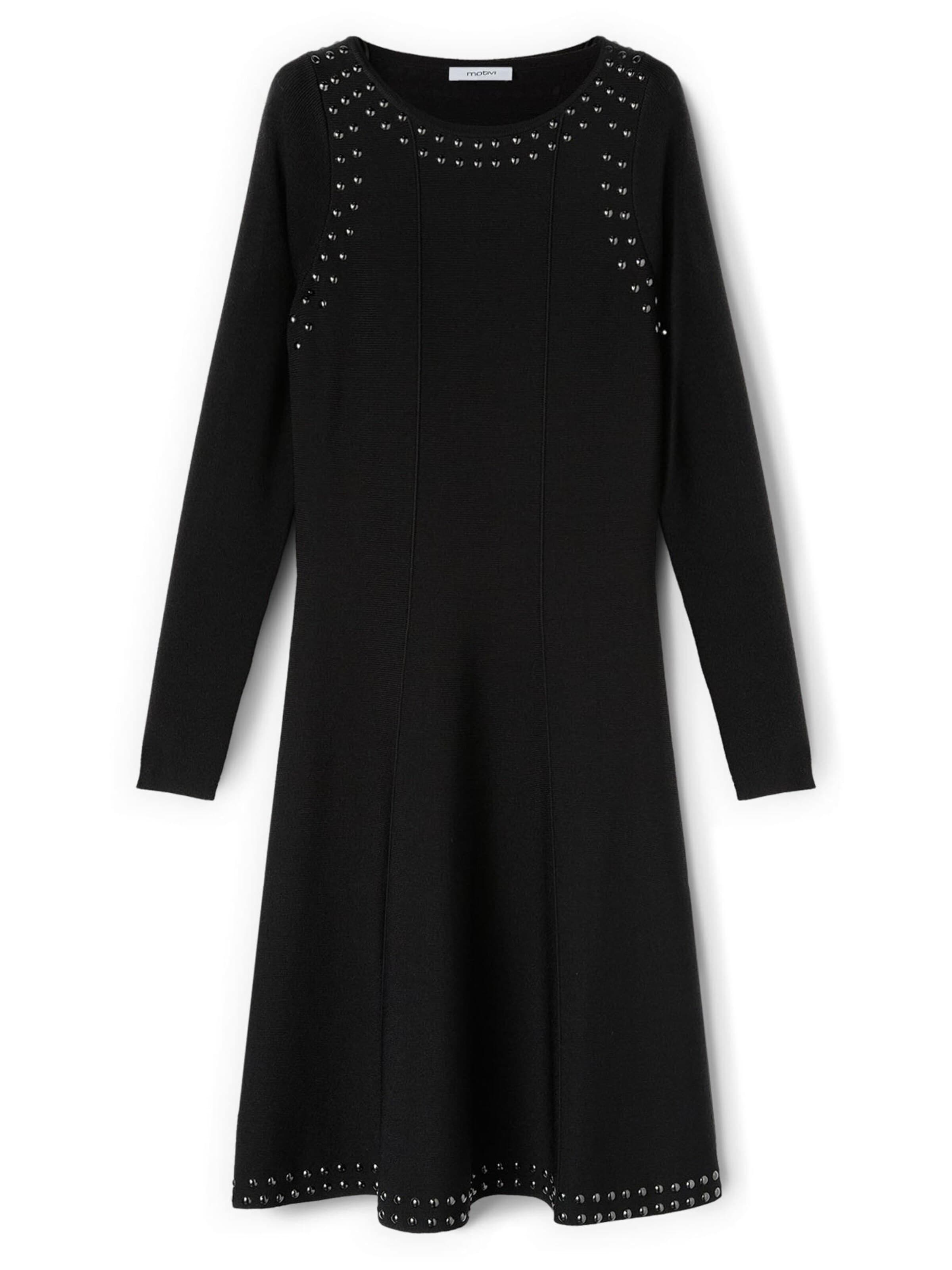 MOTIVI Dress in Black: front