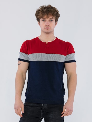 Felix Hardy - Camisa 'Jaydin' em azul: frente