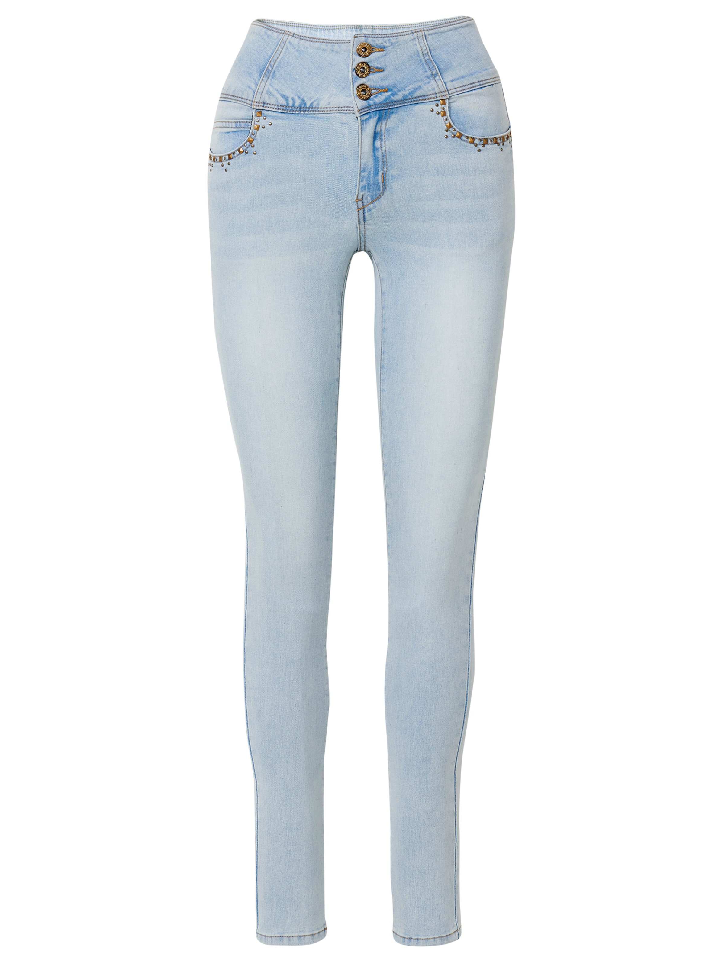 KOROSHI Слим фит Дънки в синьо: отпред