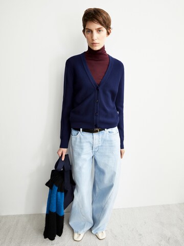 ARMEDANGELS Knit cardigan 'MENAAL LINKS' in Blue