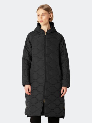 Manteau mi-saison 'QUILTED08' ILSE JACOBSEN en noir : devant