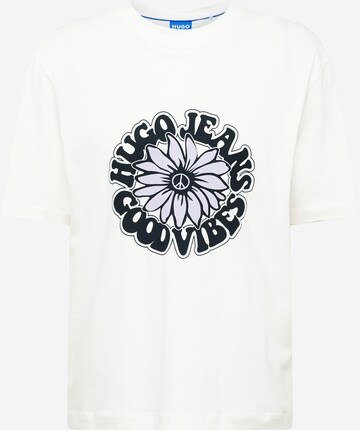 HUGO - Camiseta 'Nune' en blanco: frente