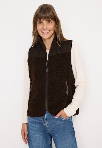 CECIL Vest in Brown: front
