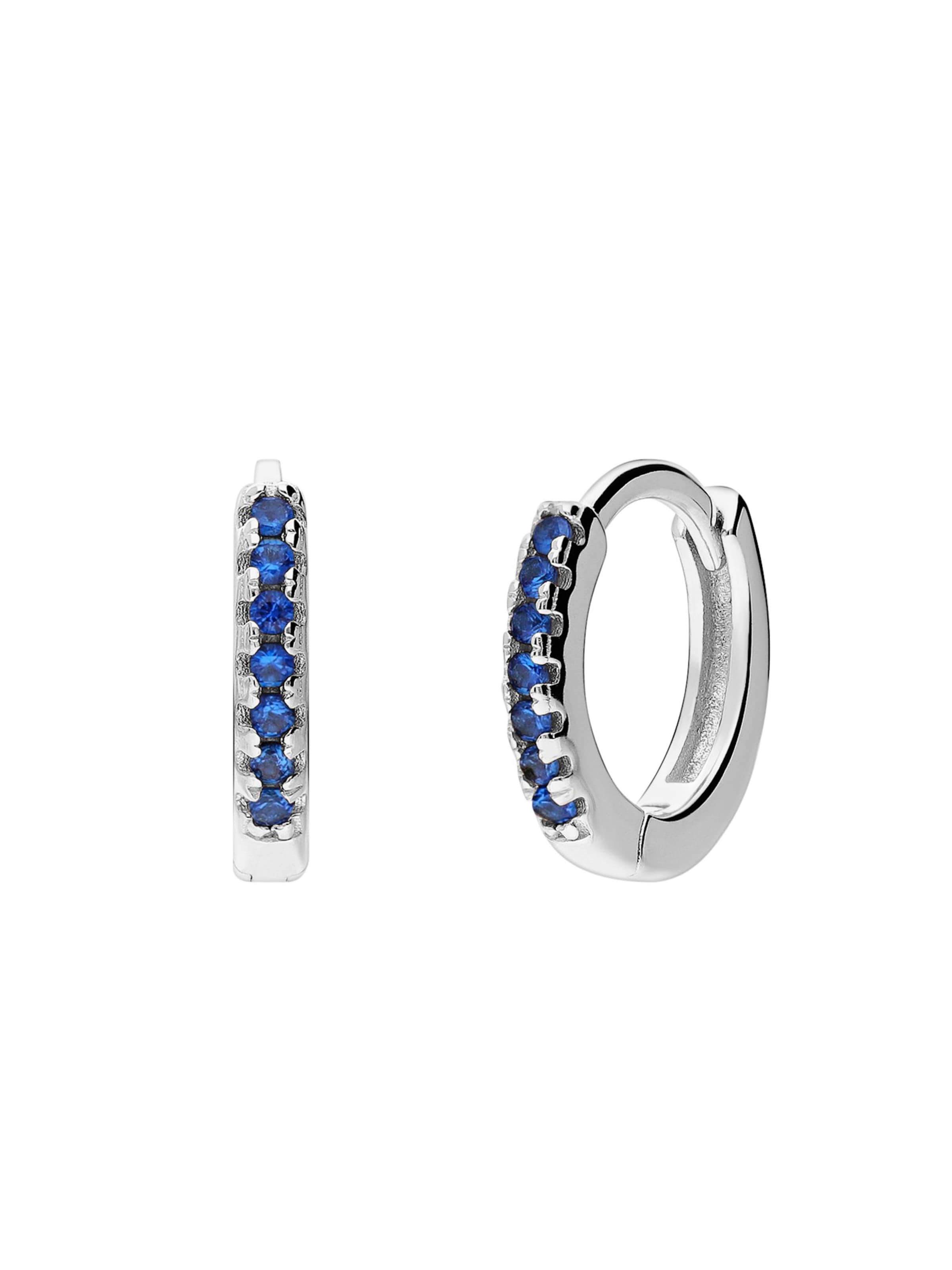 Lucardi Oorbellen 'Modernes Basic' in Zilver: voorkant