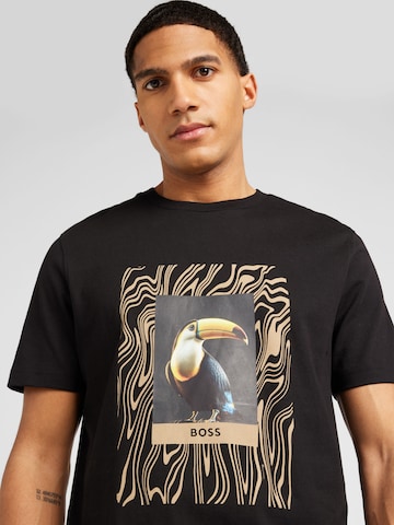 BOSS T-Shirt 'Te Tucan' in Schwarz