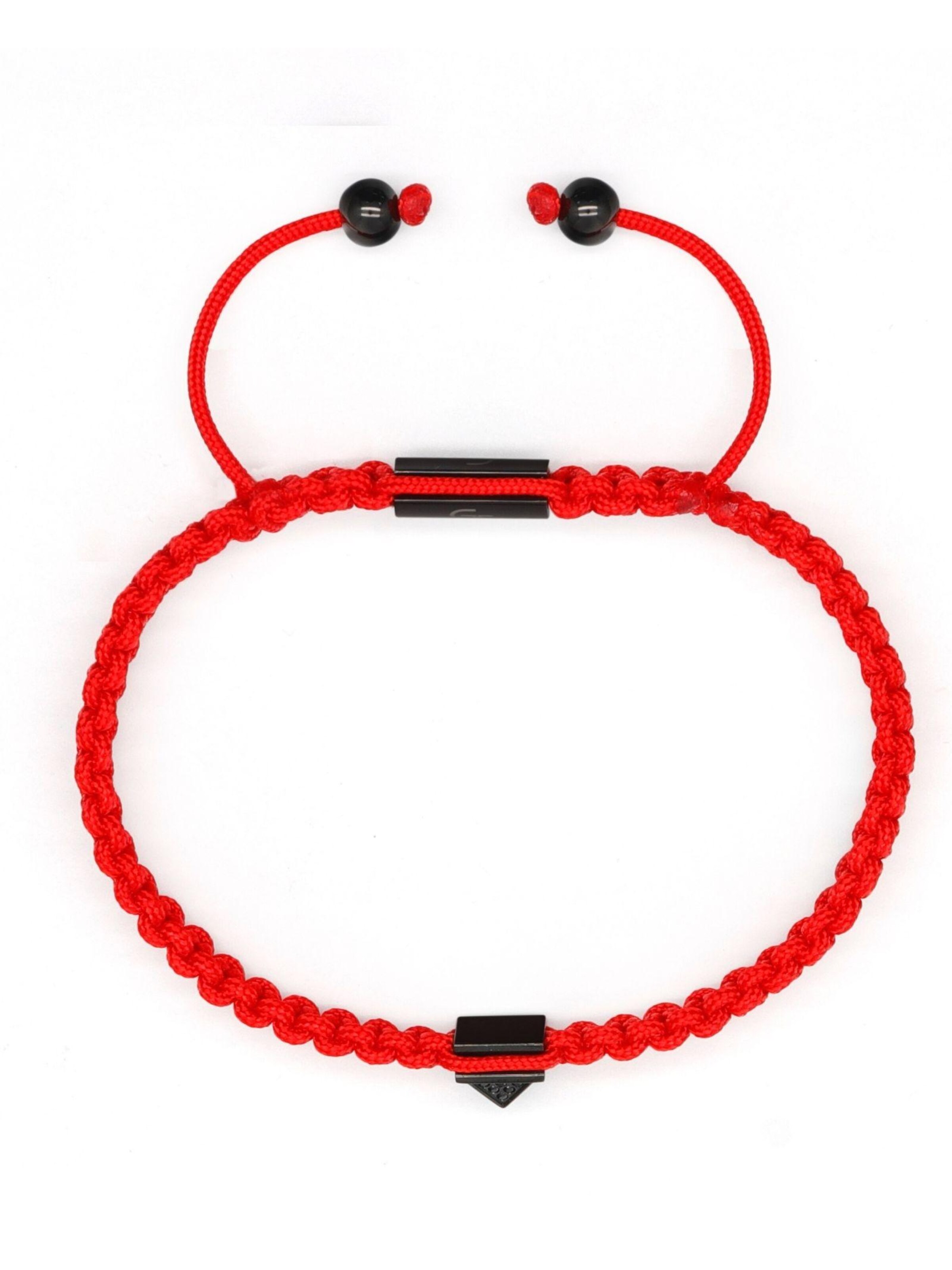 GT Collection - Pulsera 'Pyramid' en rojo
