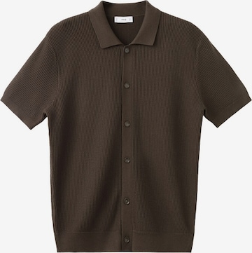 MANGO MAN Regular Fit Hemd 'Salas' in Braun: Vorderseite