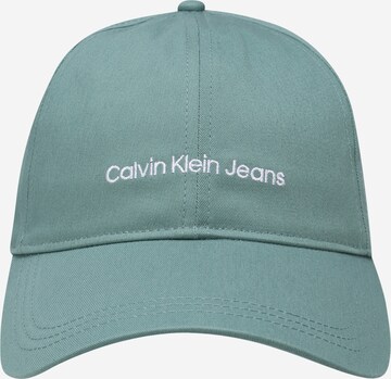 Șapcă 'INSTITUTIONAL' de la Calvin Klein Jeans pe verde