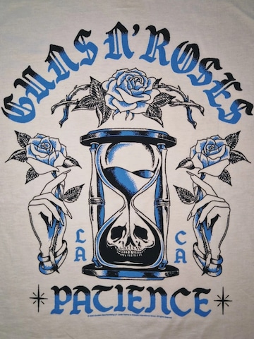 GUNS N' ROSES Shirt 'Guns N´ Roses Hour Glass T-Shirt'‌‌‌‌‌ in Weiß