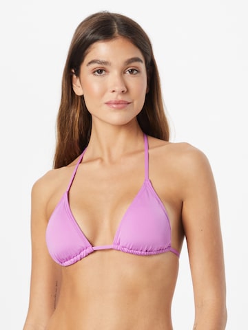 BILLABONG Triangle Sports bikini top in Pink: front