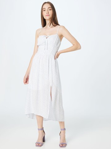 HOLLISTER Summer dress in White: front