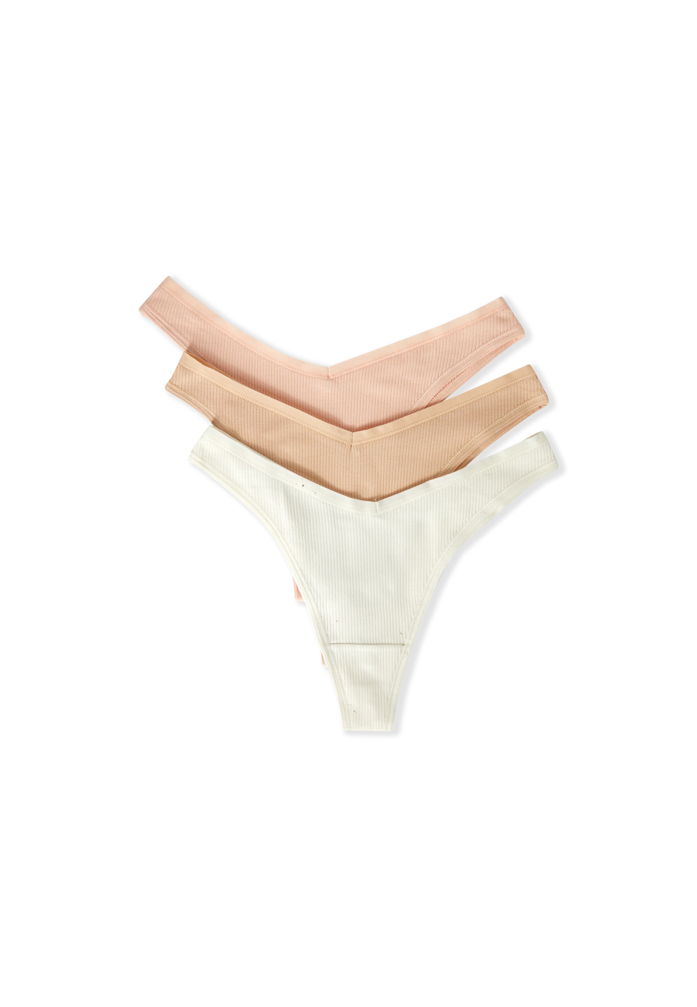 ETAM Thong 'John' in Beige: front