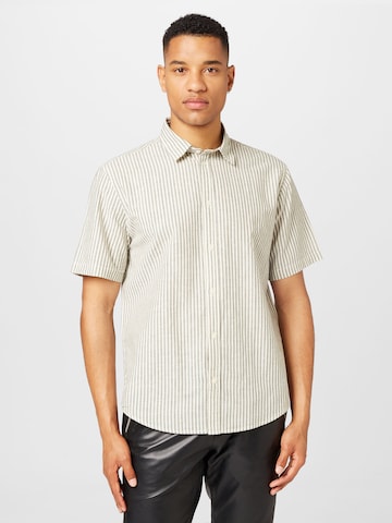minimum Regular fit Overhemd 'ERIC' in Grijs: voorkant
