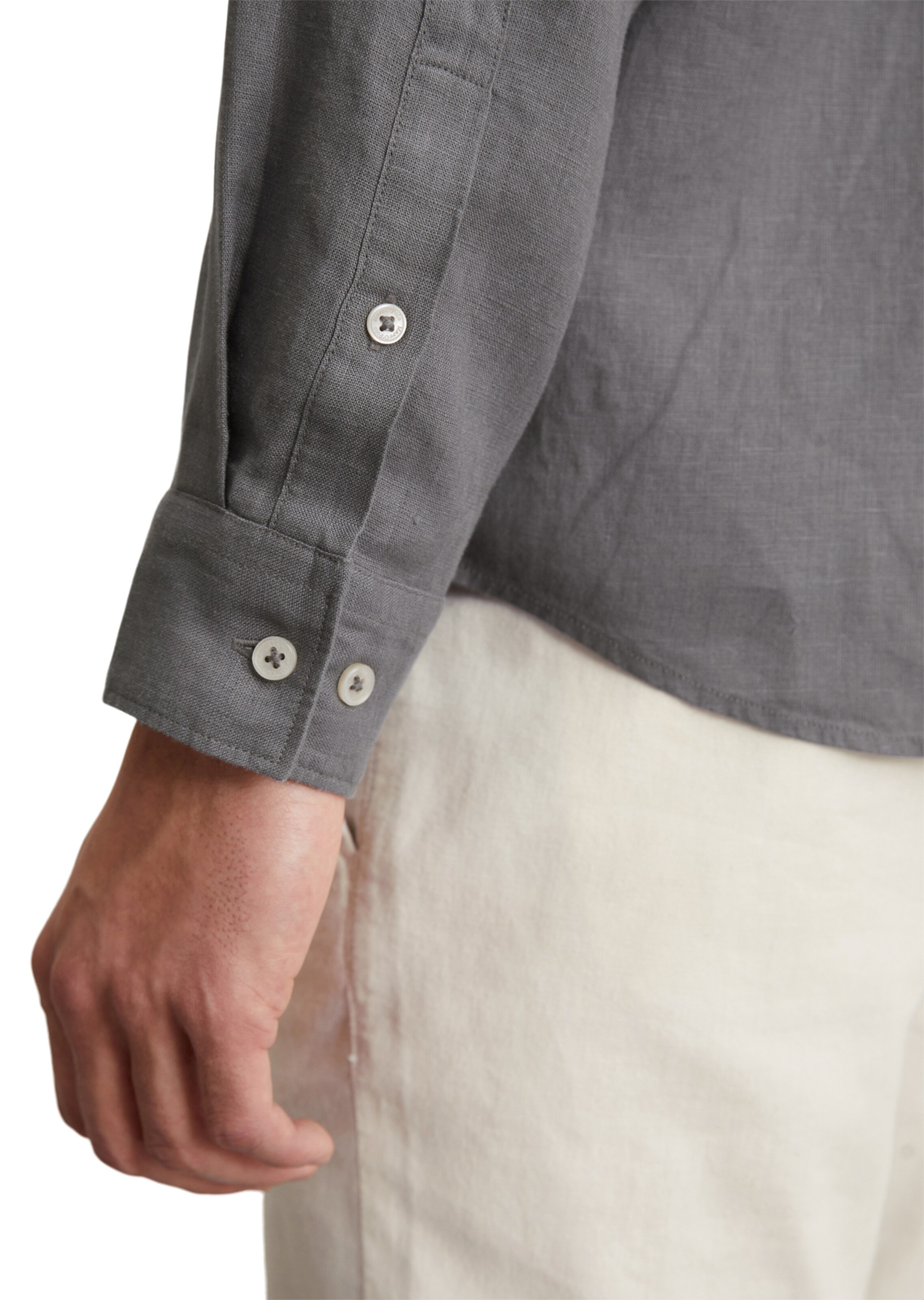Marc O'Polo Regular fit Button Up Shirt in Grey