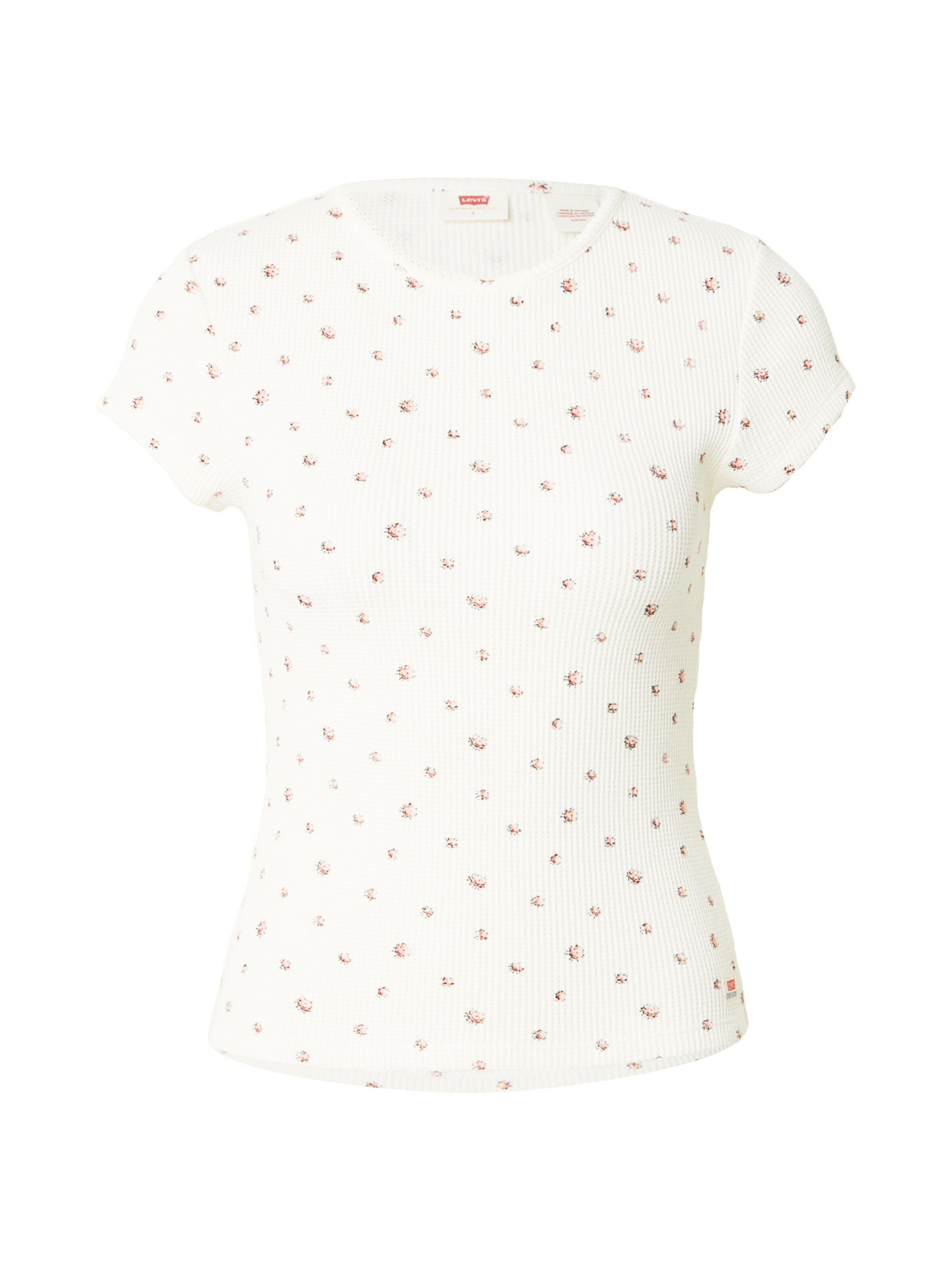 LEVI'S ® T-Shirt 'Dry Goods' in XS in schilf / rosa / puder / weiß, Produktansicht