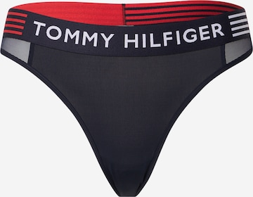 Tanga de la Tommy Hilfiger Underwear pe albastru: față